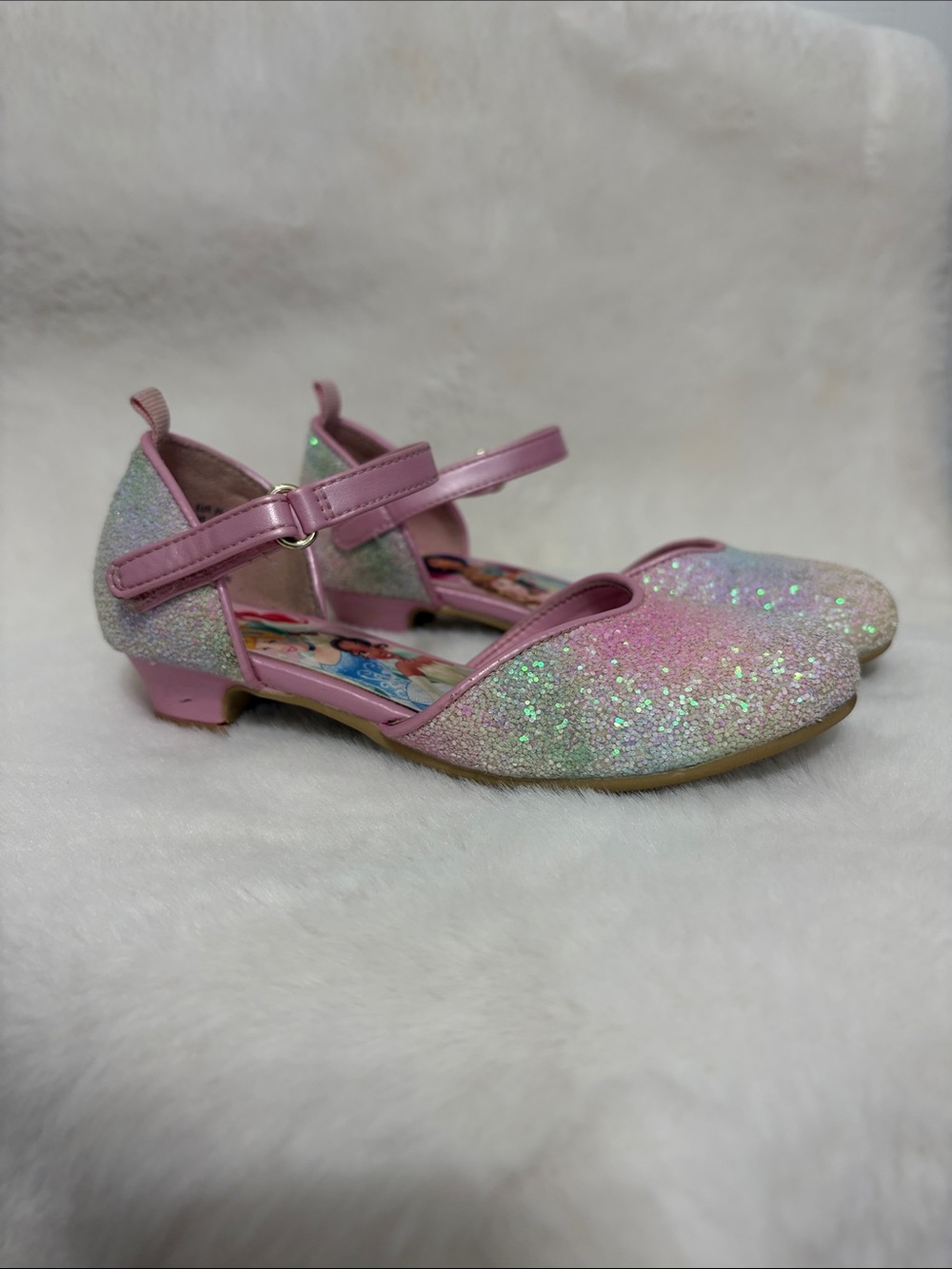 Sparkle Pink Girls' Mary Jane Dress Shoes SZ 12